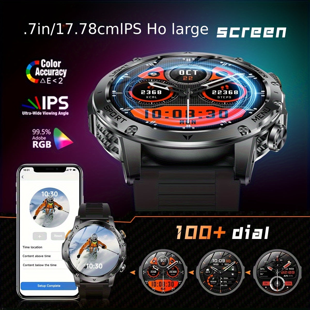 ECWORD Outdoor Sports Smartwatch - 1.7\