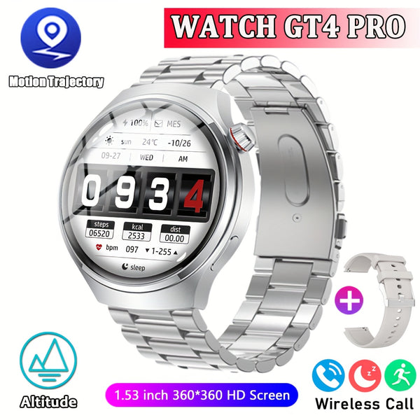 2025 new GT4 outdoor smart watch, equipped with a 1.53-inch high-definition screen