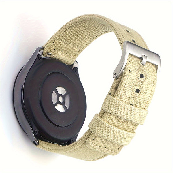Quick Release Nylon Watch Straps Canvas Band Brushed Buckle Watchband Gifts for Men Women Smartwatch Band Aaccessories