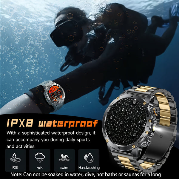 TKTKYY Men'S Smart Watch with 100+ Sport Modes, Wireless Calls