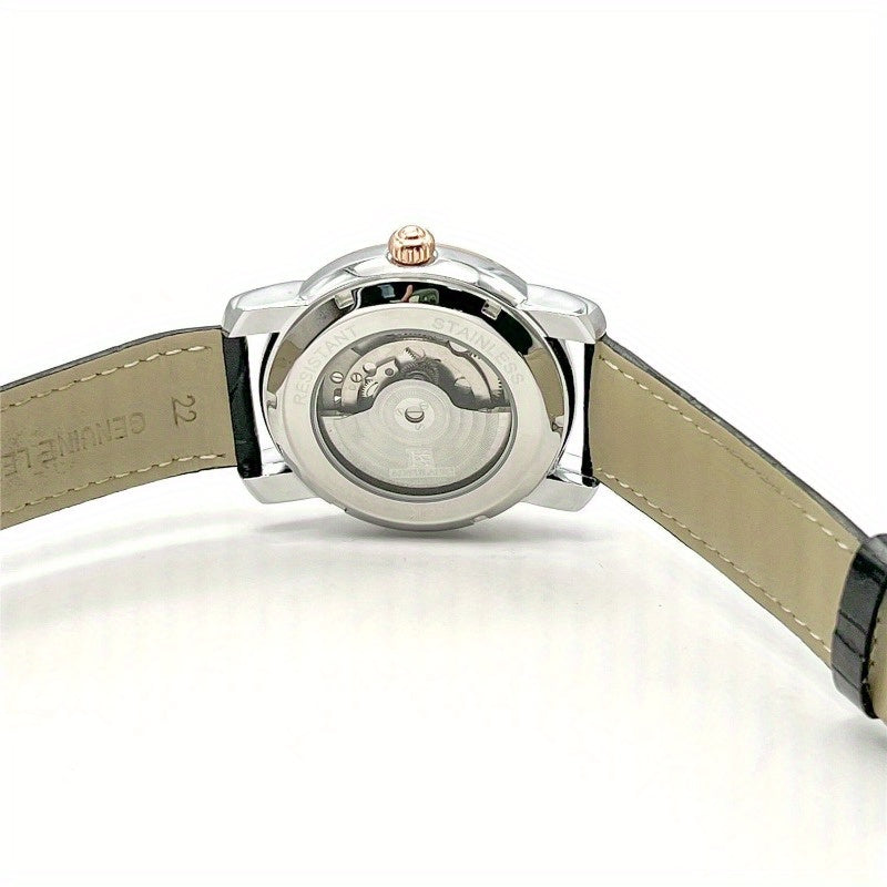 Men's Large Flyback Chronograph Semi-Automatic Mechanical Watch - Luminous Dial