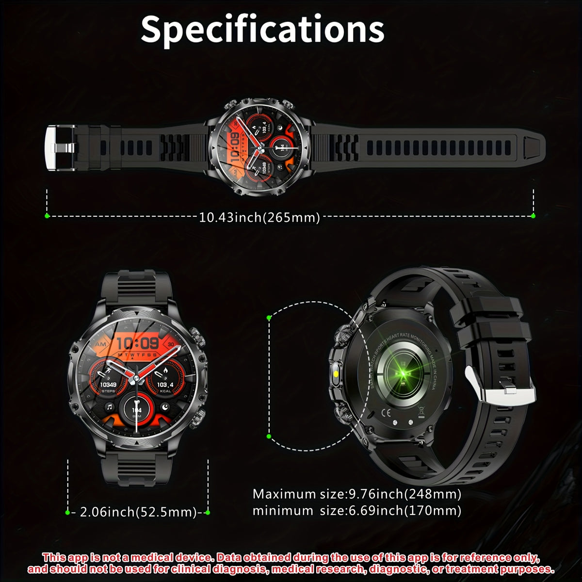The Latest Smart Watch of 2025 (For Answering\u002FMaking Calls), with 2 Watch Straps, Battery