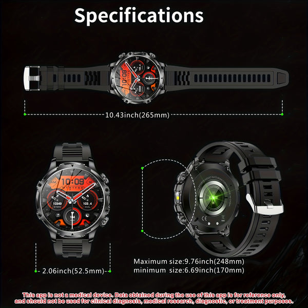 The Latest Smart Watch of 2025 (For Answering\u002FMaking Calls), with 2 Watch Straps, Battery