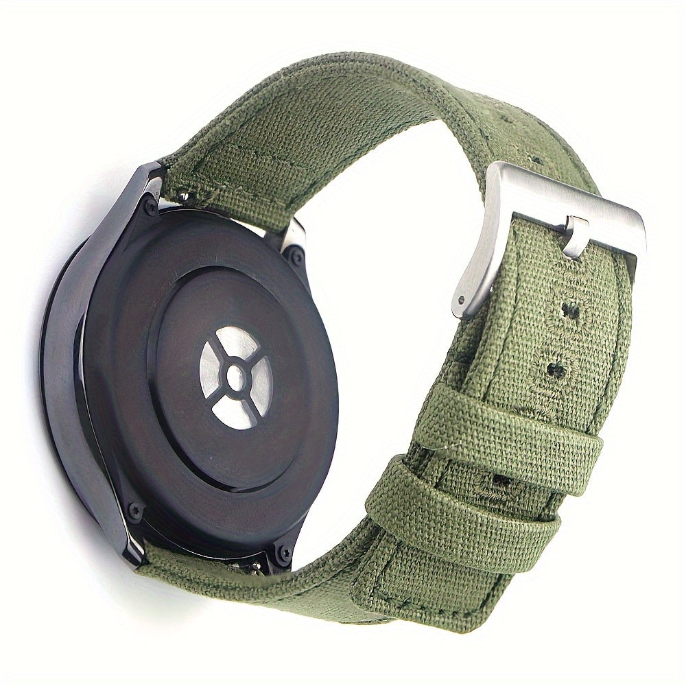 Quick Release Nylon Watch Straps Canvas Band Brushed Buckle Watchband Gifts for Men Women Smartwatch Band Aaccessories
