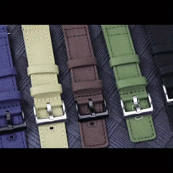 Quick Release Nylon Watch Straps Canvas Band Brushed Buckle Watchband Gifts for Men Women Smartwatch Band Aaccessories