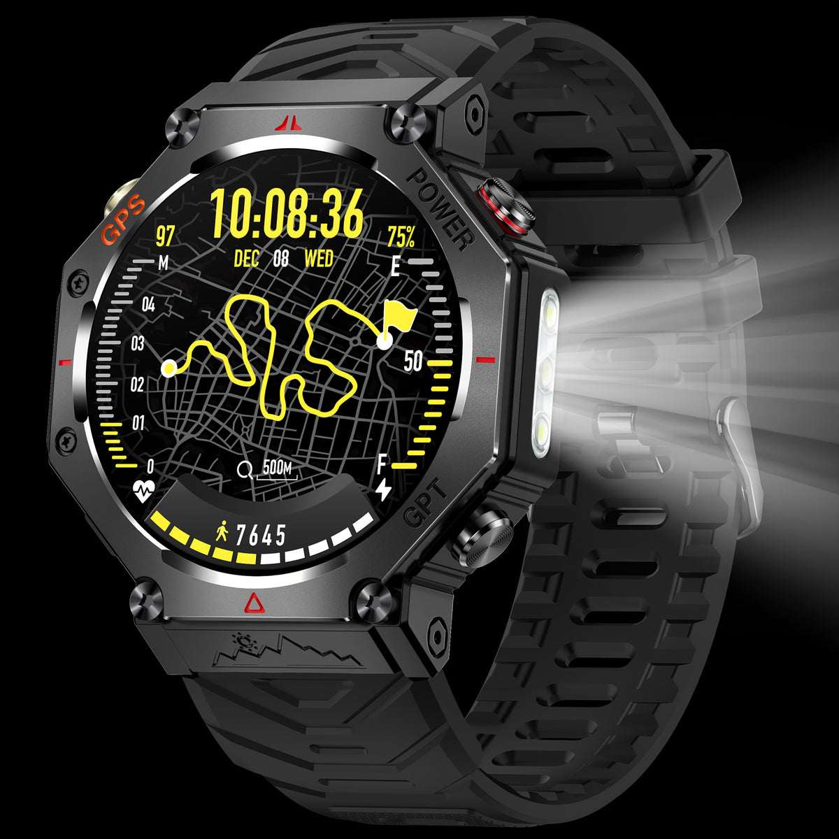 1.81 Inch New Smartwatch with GPS and Call Function Compatible with Android and iPhone