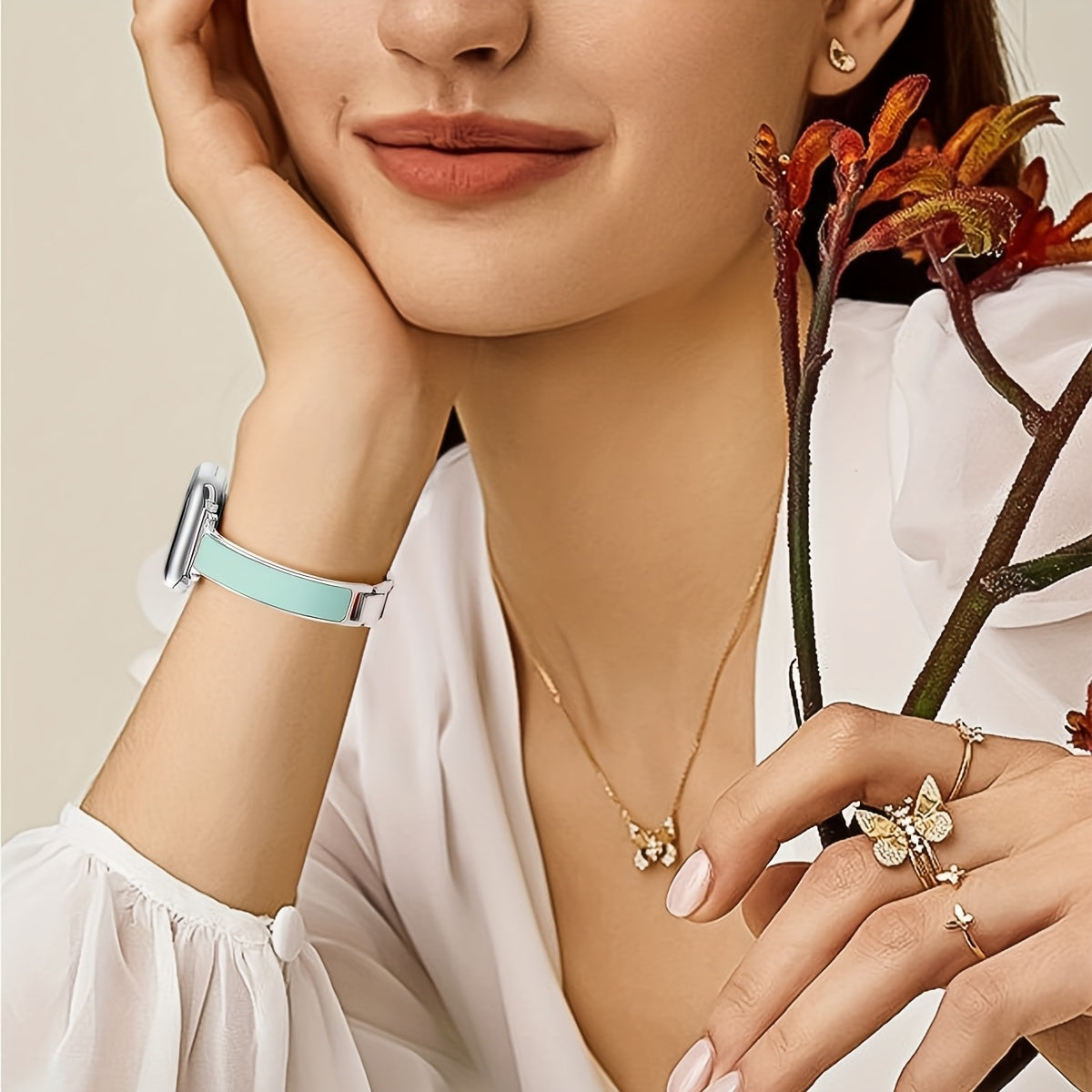 Apple Metal Bracelet Strap for Apple Watch Series 10 9 8 7 6 5 4 3 2 1 SE