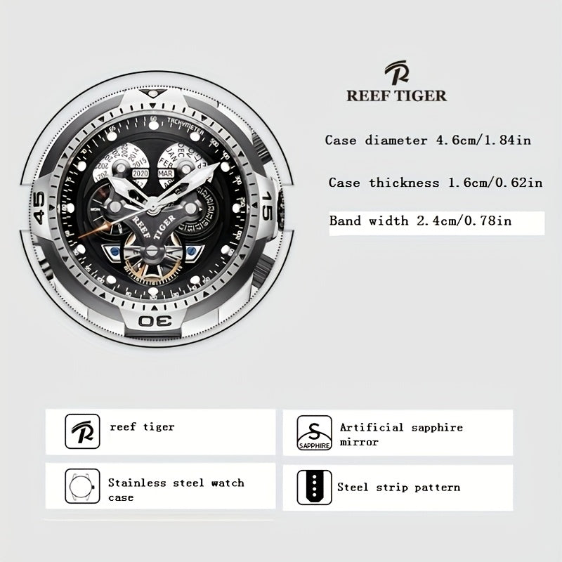 Men'S Watch Weight Sense Overlord Mechanical Watch Glow-in-the-dark Overlord Level Automatic Watch Continuously Empty Large Dial Men'S Watch