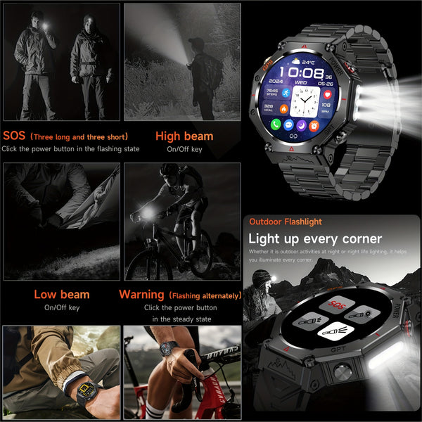 1.81 Inch New Smartwatch with GPS and Call Function Compatible with Android and iPhone