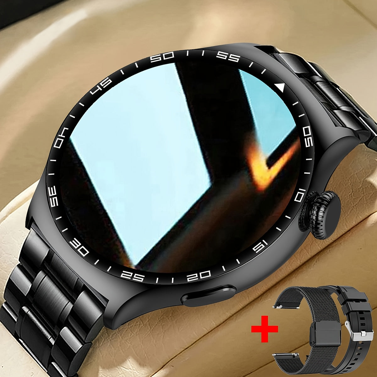 COIUSOR New Men's Business 1.51inch IPS Large Display Smartwatch with Wireless Calling and Mobile Phone Sync