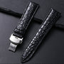Crocodile Strap Casual Faux Leather Watch Strap | Soft Crocodile Pattern for Men's