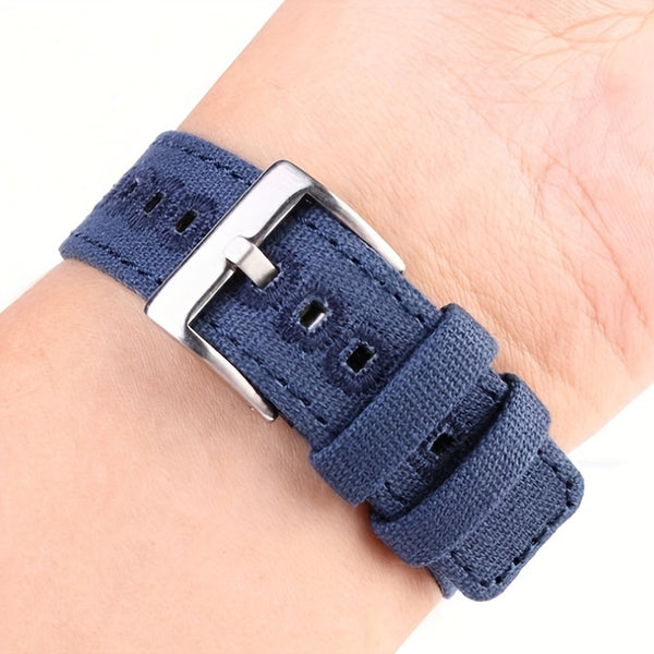 Quick Release Nylon Watch Straps Canvas Band Brushed Buckle Watchband Gifts for Men Women Smartwatch Band Aaccessories