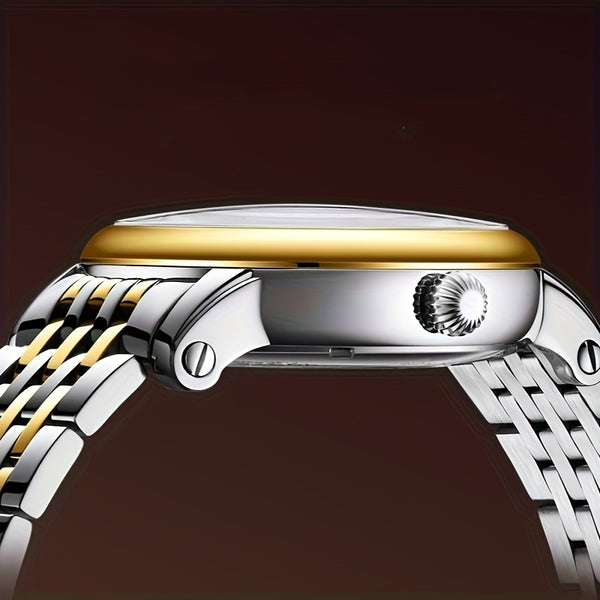 NESUN Automatic Mechanical Men's Watch - Multifunctional Luminous Stainless Steel Classic Business Watch