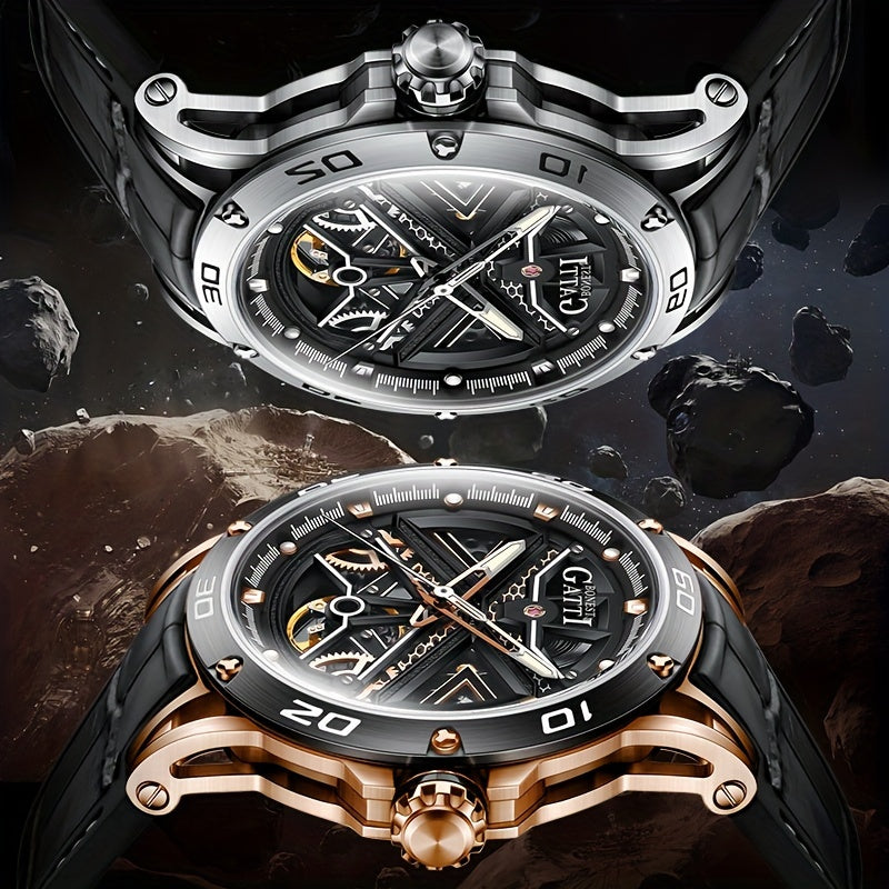 Hollow Automatic Mechanical Watch For Men, Suitable For Business And Sports