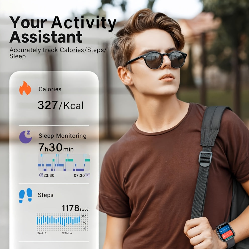 Smart Watch Multifunctional Full Screen Touch Smart Watch | 1000mAh Battery, Multiple Sport Modes