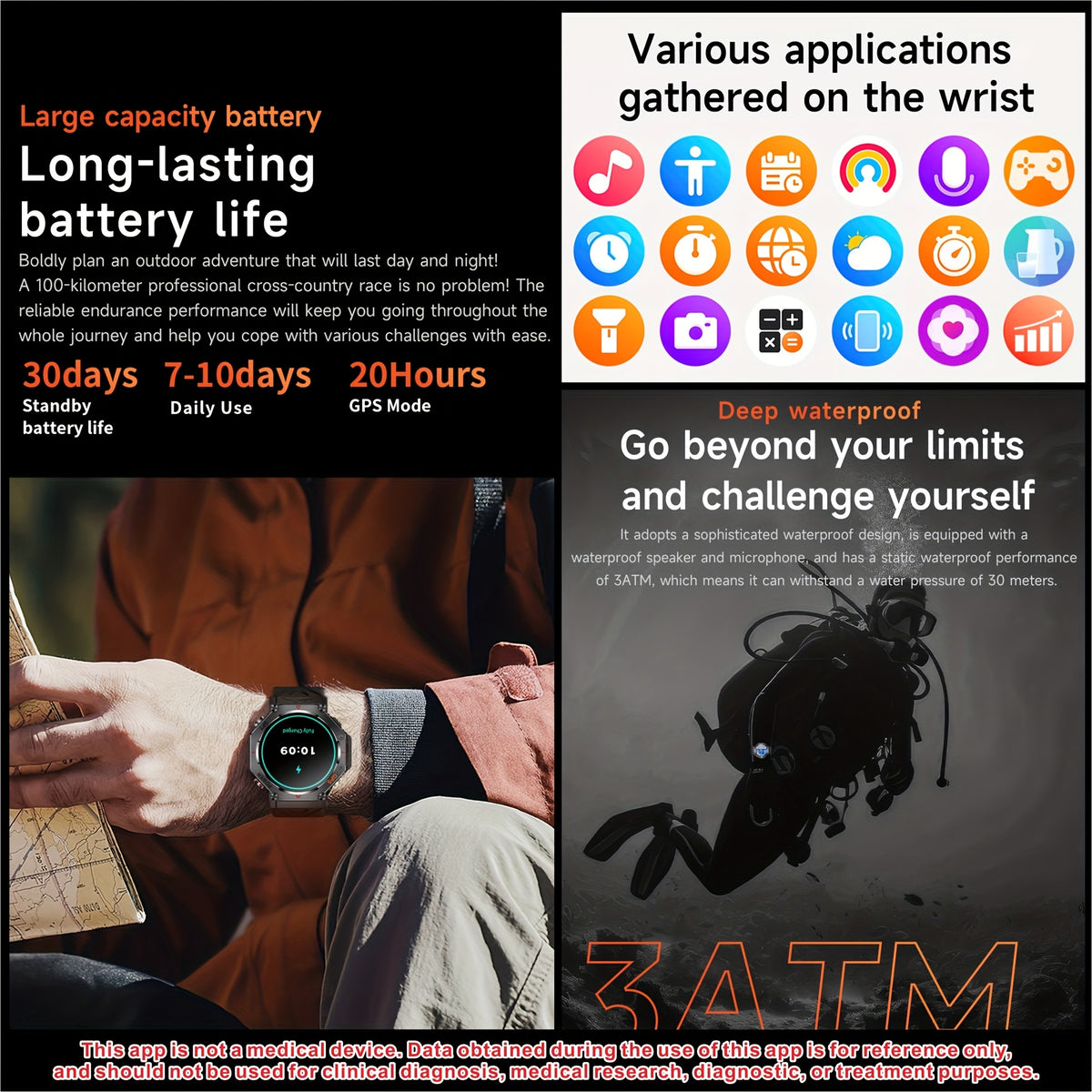 1.81 Inch New Smartwatch with GPS and Call Function Compatible with Android and iPhone