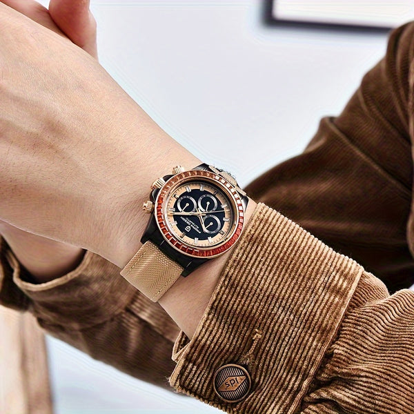 Luxury Mechanical Watch PAGANI DESIGN Men's Watch | Multifunctional Mechanical Luxury Stainless Steel Calendar