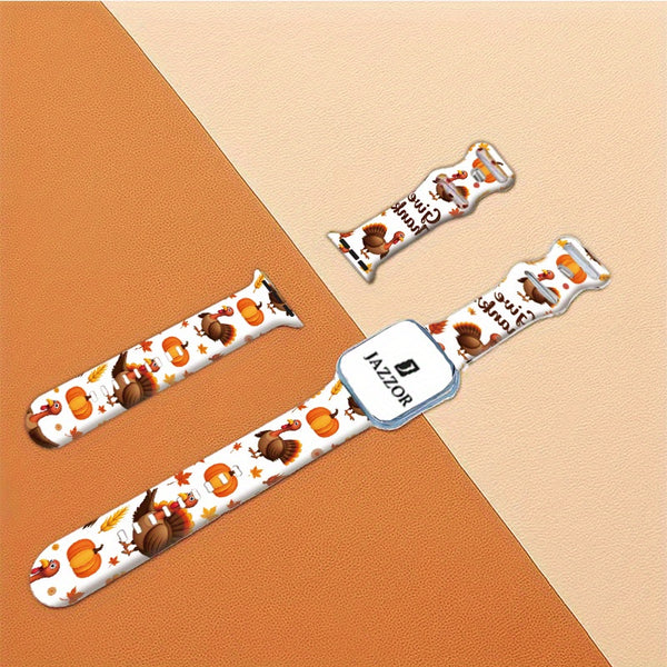 Thanksgiving Apple Watch Band A Thanksgiving-Themed Silicone Watch Band Designed Specifically for The Apple for iwatch