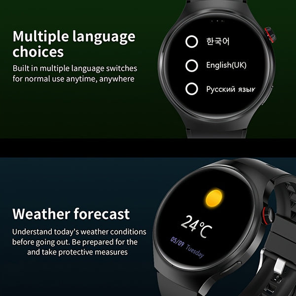 2025 New GT6 Pro Smartwatch, 1.46-inch 360 * 360 High-definition Screen, GPS Motion Trajectory, AI Voice