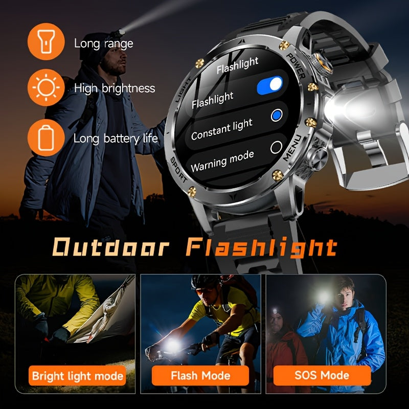 TKTKYY Men'S Smart Watch with 100+ Sport Modes, Wireless Calls