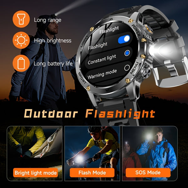 TKTKYY Men'S Smart Watch with 100+ Sport Modes, Wireless Calls