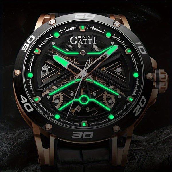Hollow Automatic Mechanical Watch For Men, Suitable For Business And Sports