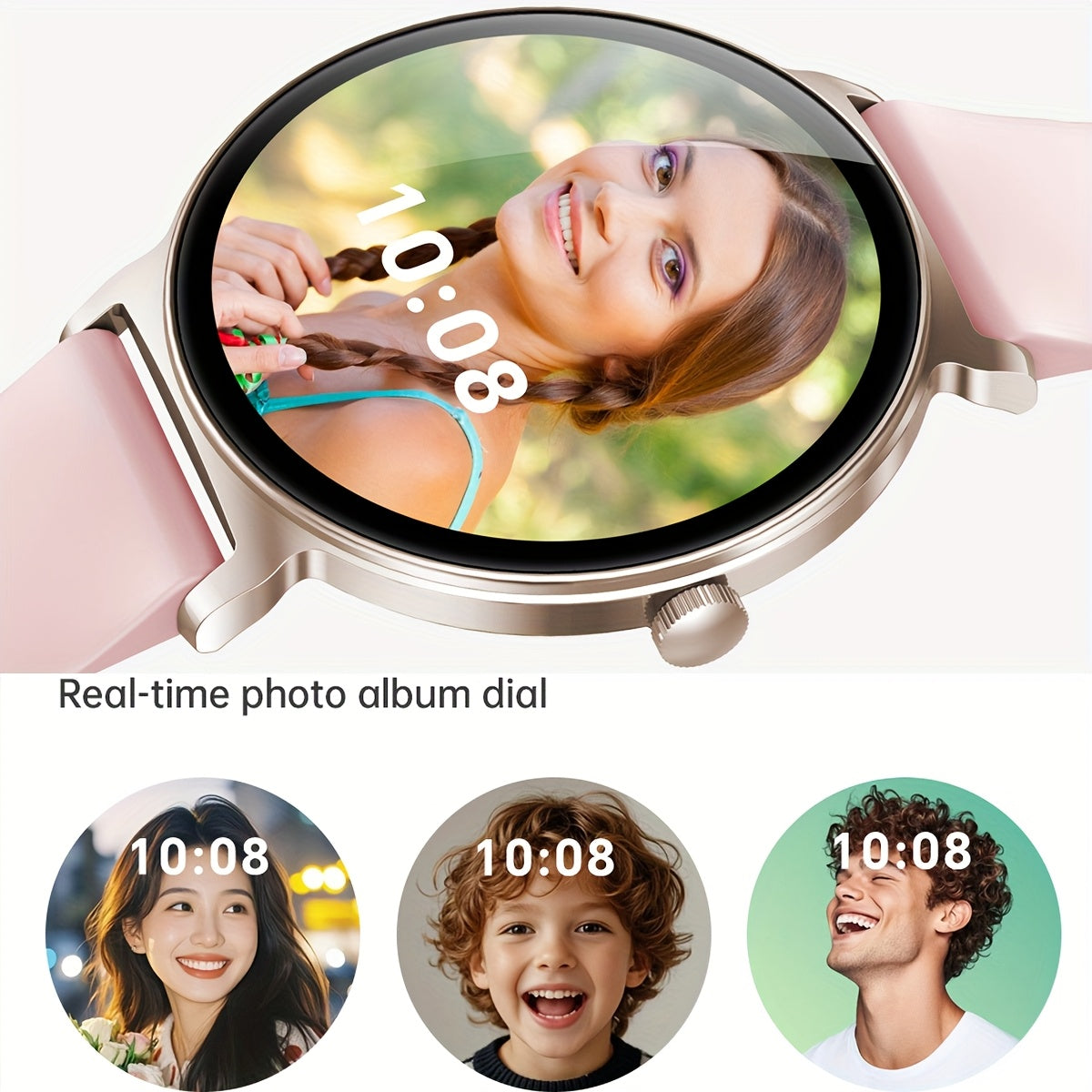 Ultra-Thin And Durable Smart Watch for Men And Women, Battery Life of 5-7 Days, Wireless Calling