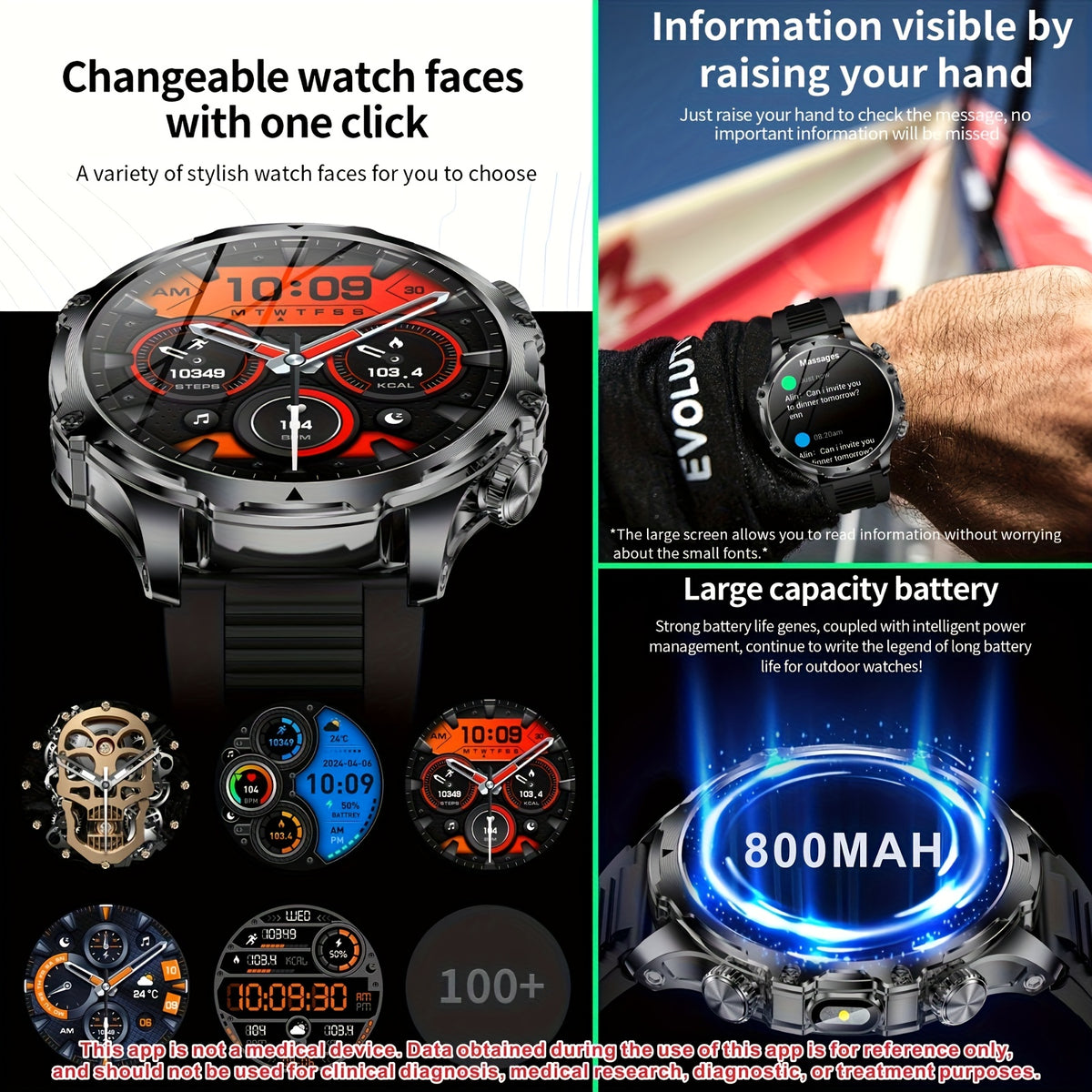The Latest Smart Watch of 2025 (For Answering\u002FMaking Calls), with 2 Watch Straps, Battery
