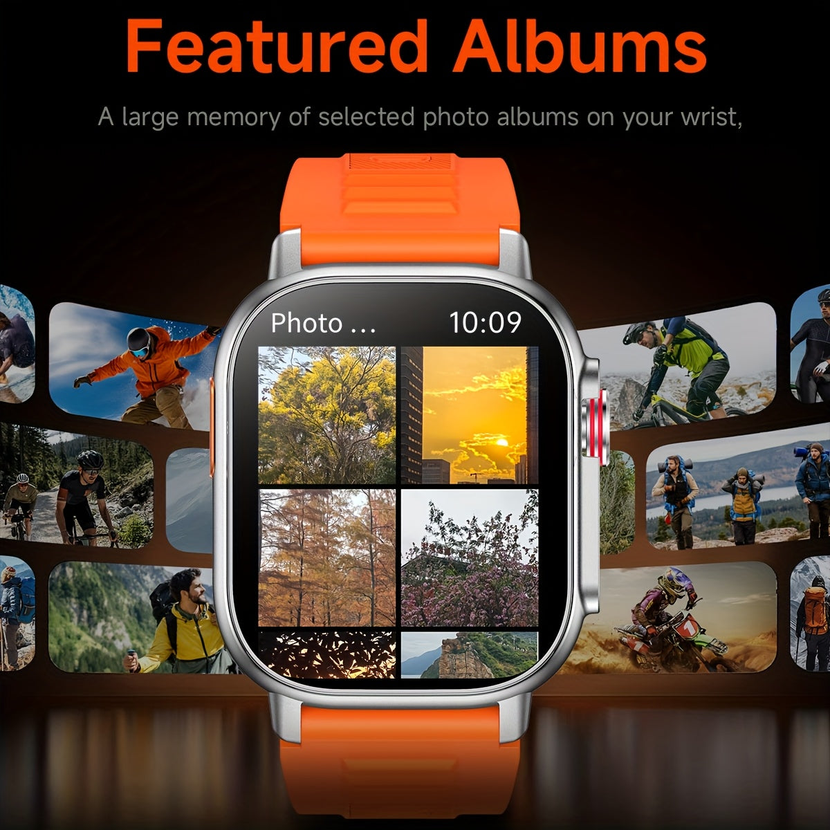 COIUSOR High-Precision GPS Smartwatch with Wireless Calling, Compass & LED, IPS HD Display