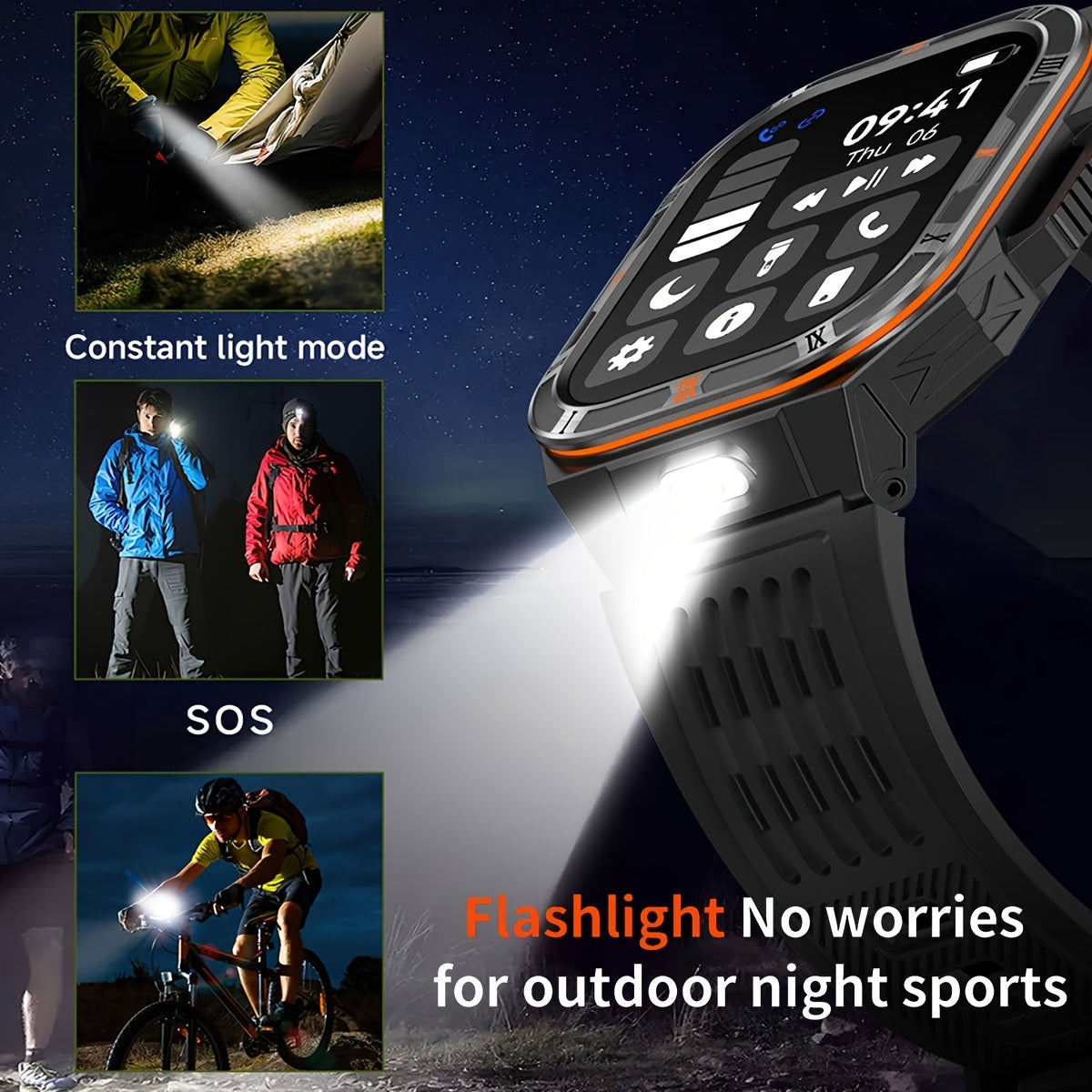 COIUSOR Men's Smart Watch with 1100mAh Battery, -Free Calling, Waterproof, 100+ Sports Modes