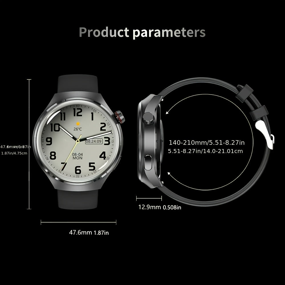 2025 New GT6 Pro Smartwatch, 1.46-inch 360 * 360 High-definition Screen, GPS Motion Trajectory, AI Voice