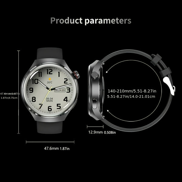 2025 New GT6 Pro Smartwatch, 1.46-inch 360 * 360 High-definition Screen, GPS Motion Trajectory, AI Voice