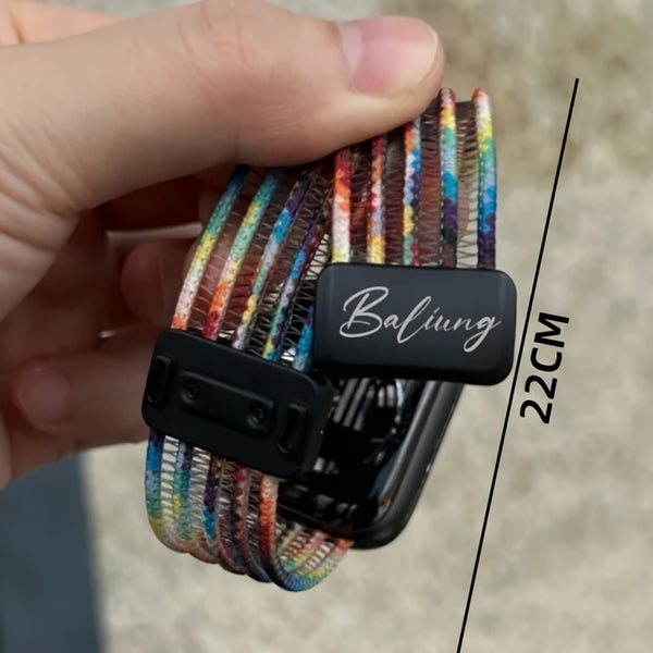 Customized Personalized Custom Name Color Breathable Magnetic Band for Apple Watch