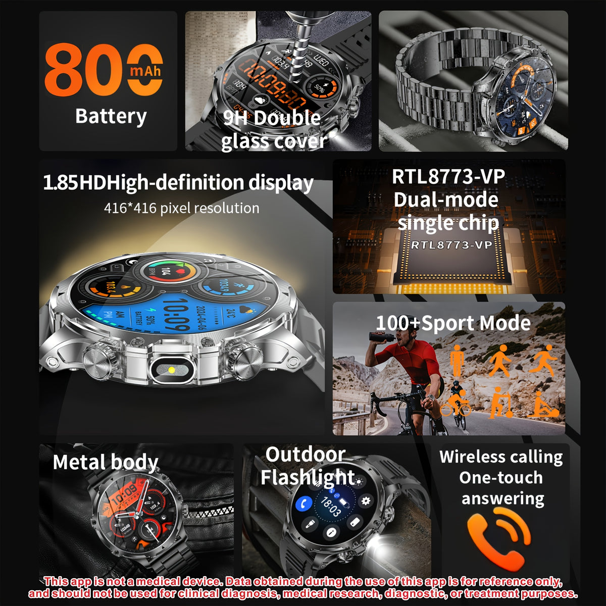 The Latest Smart Watch of 2025 (For Answering\u002FMaking Calls), with 2 Watch Straps, Battery