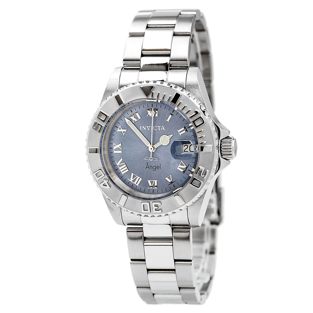 Invicta 14361 Women's Angel Quartz Light Blue Dial Stainless Steel Dive Watch