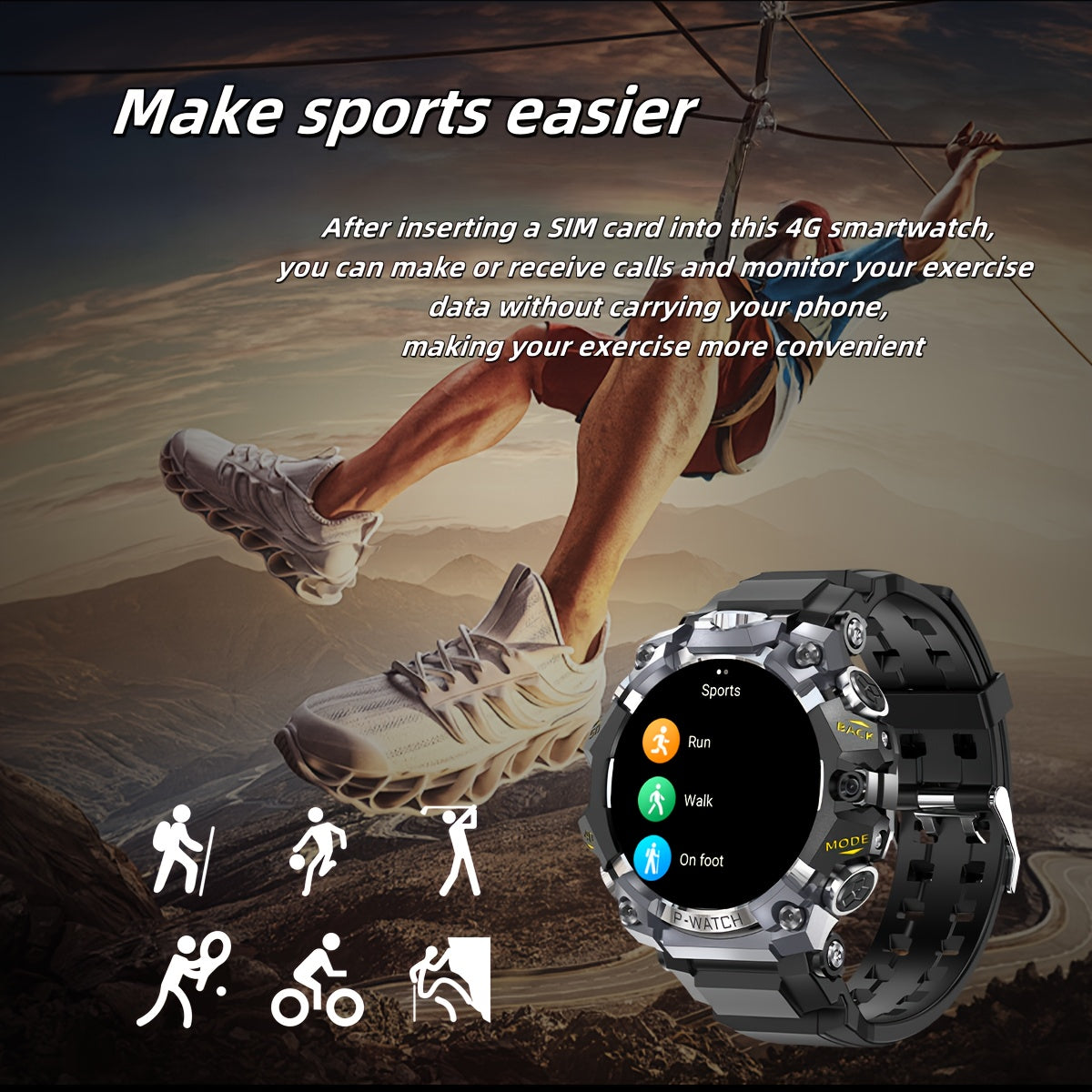 4G smart watch SIM card 4G watch with camera 4G Android Smart Watch with GPS