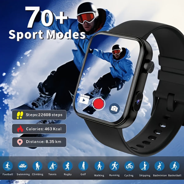 2025 First Smartwatch with Camera, Audio & Video Recording, 1.91