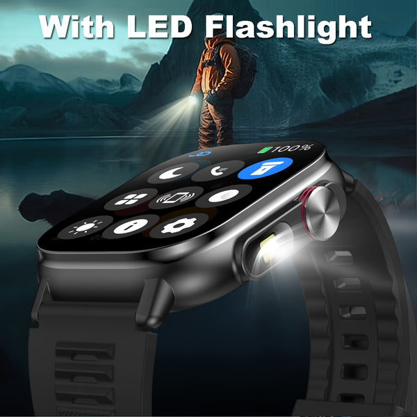 COIUSOR High-Precision GPS Smartwatch with Wireless Calling, Compass & LED, IPS HD Display