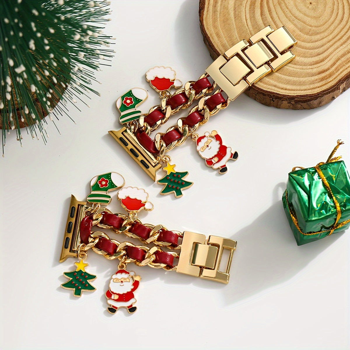 Christmas Charm Bracelet Christmas Charm Stretch Bracelet