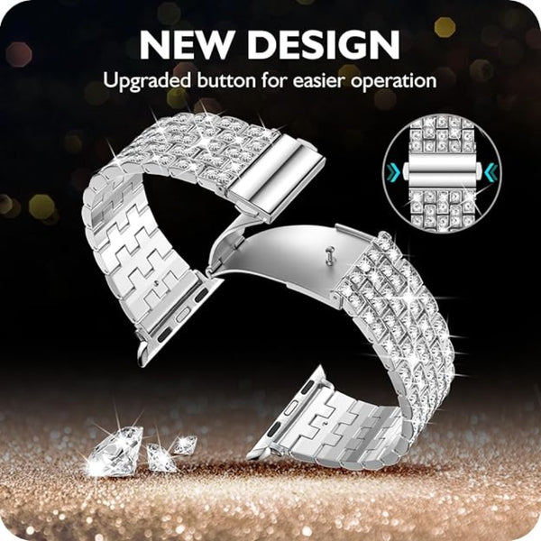 Shiny Women'S Watch Band for Apple Watch