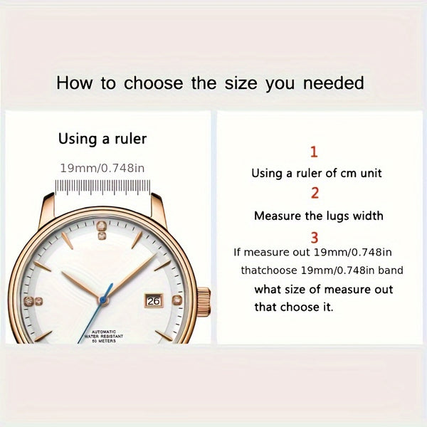 Crocodile Strap Casual Faux Leather Watch Strap | Soft Crocodile Pattern for Men's