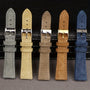 Premium Leather Suede Watch Strap Watchband Gray Blue Brown Watch Bands Quick Release Wristband Belt Accessories for Men