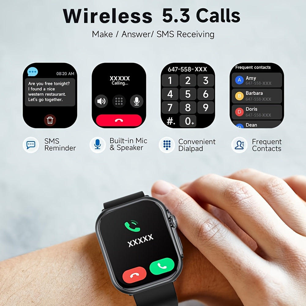 Smart Watch Multifunctional Full Screen Touch Smart Watch | 1000mAh Battery, Multiple Sport Modes