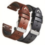1pc Vintage Style Genuine Leather Watch Strap, Casual Tang Buckle Design