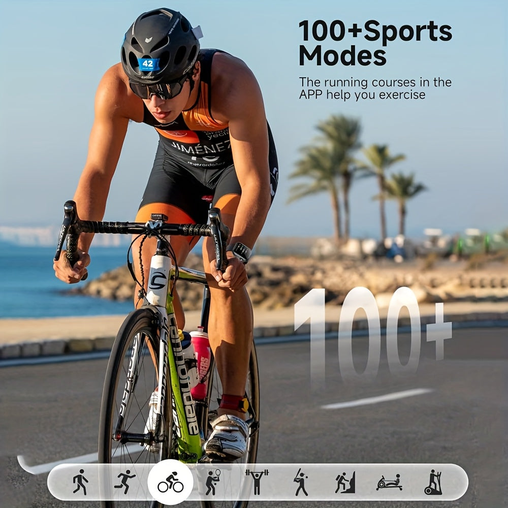 Smart Watch Multifunctional Full Screen Touch Smart Watch | 1000mAh Battery, Multiple Sport Modes