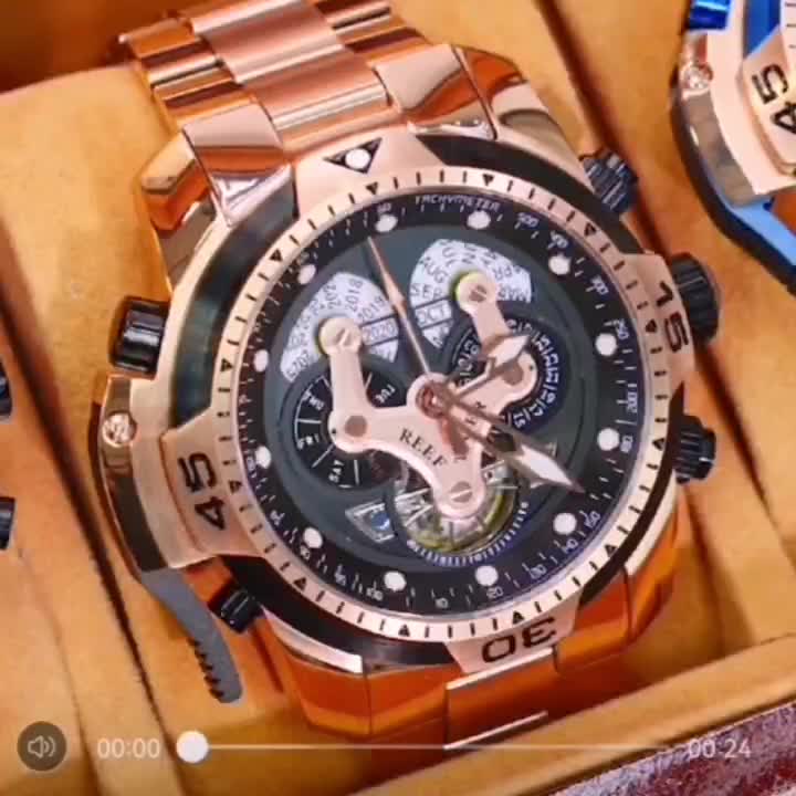 Men'S Watch Weight Sense Overlord Mechanical Watch Glow-in-the-dark Overlord Level Automatic Watch Continuously Empty Large Dial Men'S Watch