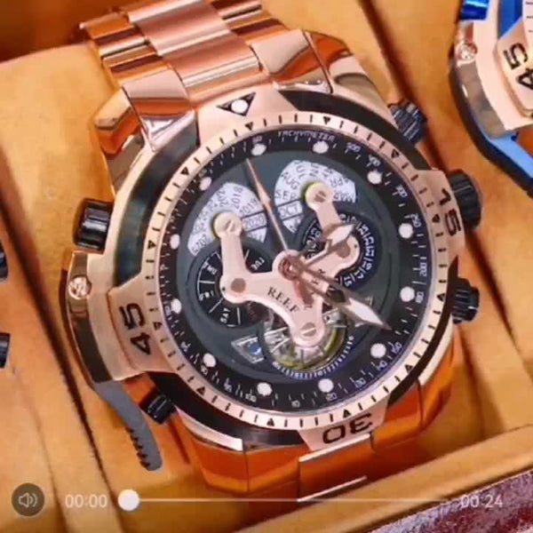 Men'S Watch Weight Sense Overlord Mechanical Watch Glow-in-the-dark Overlord Level Automatic Watch Continuously Empty Large Dial Men'S Watch