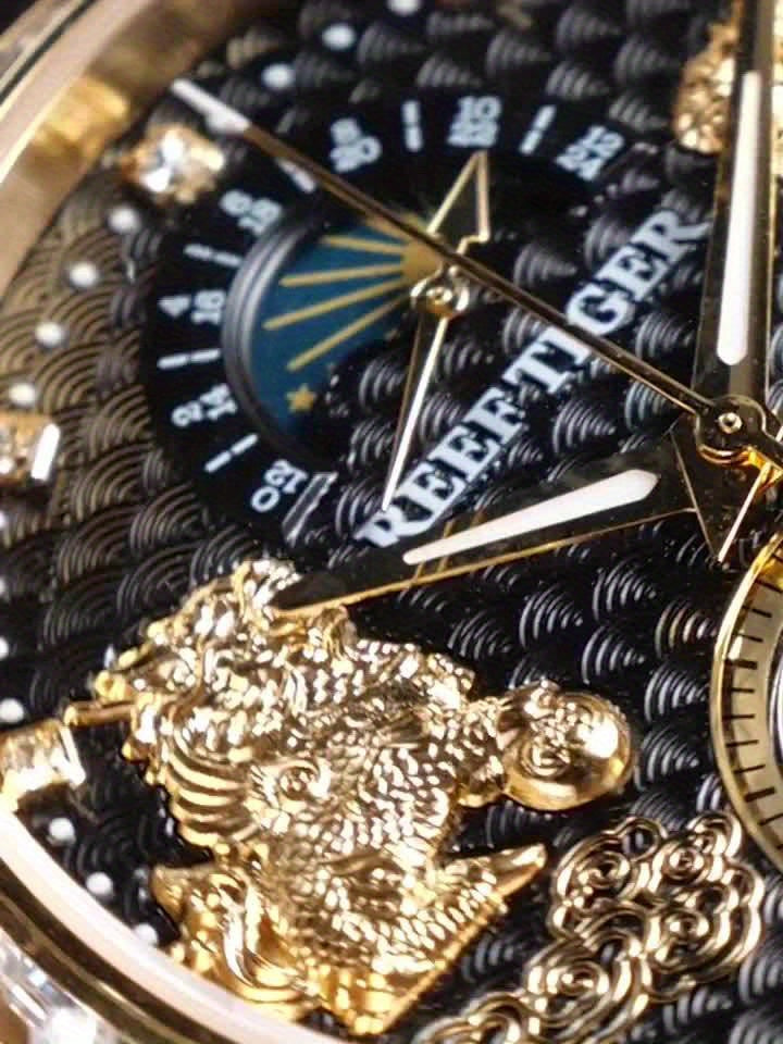 Men's Automatic Mechanical Watch Business Men's Watch Chinese Style Fashion Waterproof Men's Watch