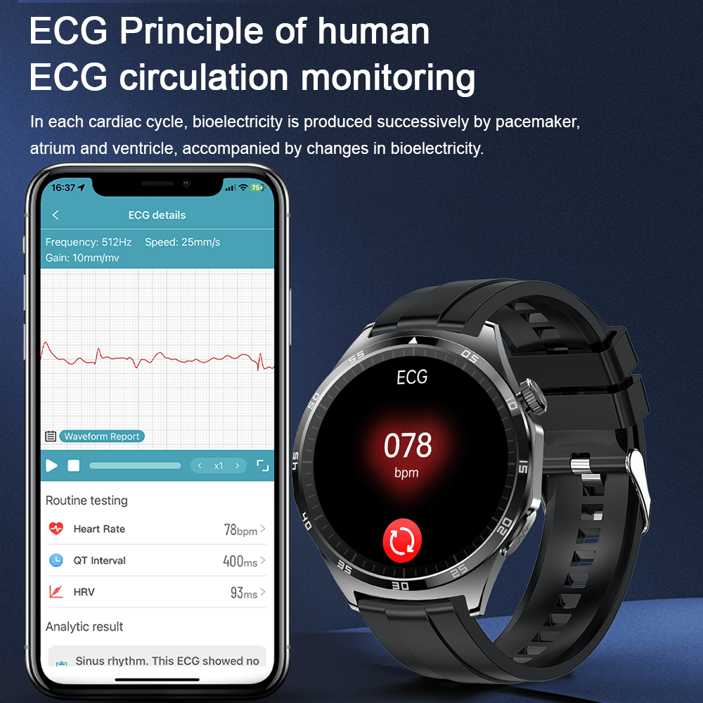 Marsyu Smartwatch with Wireless 5.0 Calls, 440mAh Long-Lasting Battery, 1.43\