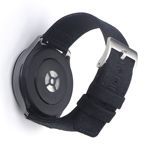 Quick Release Nylon Watch Straps Canvas Band Brushed Buckle Watchband Gifts for Men Women Smartwatch Band Aaccessories